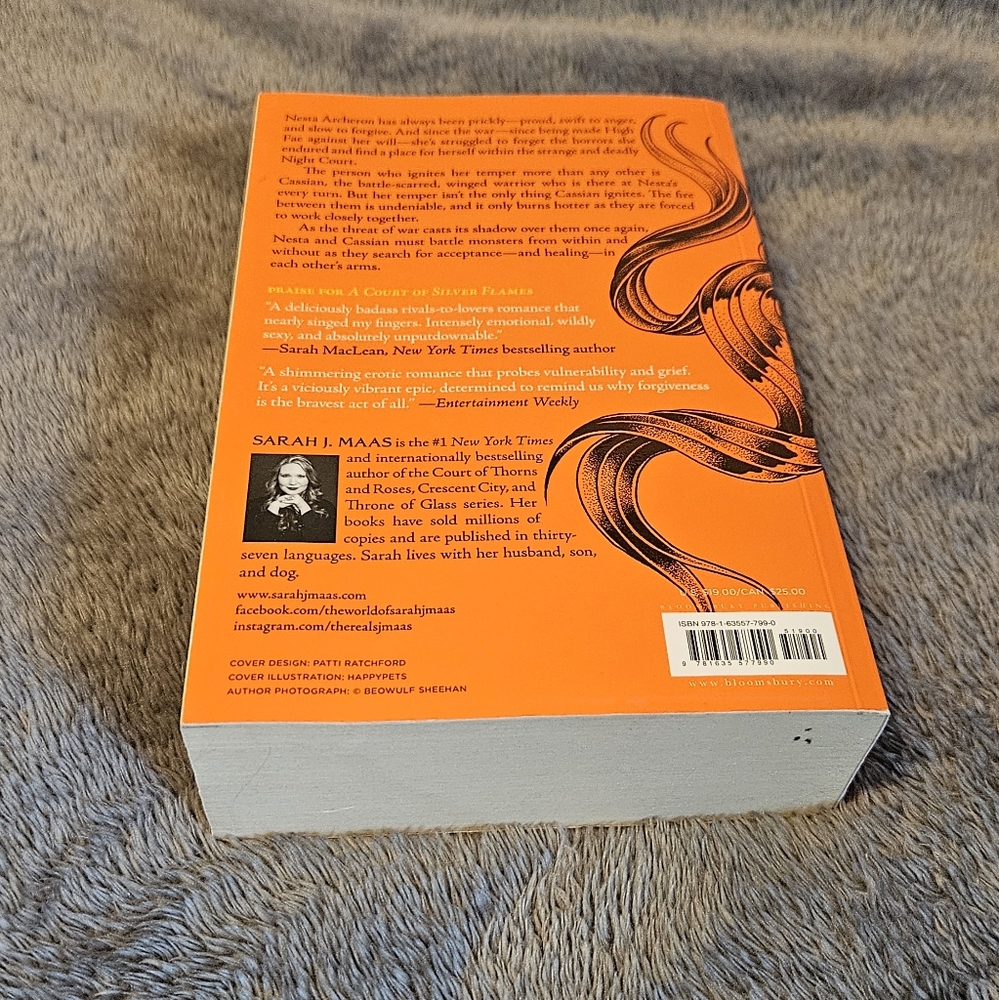 Orange Book Cover - A Court of Silver Flames - Picture 4 of 4